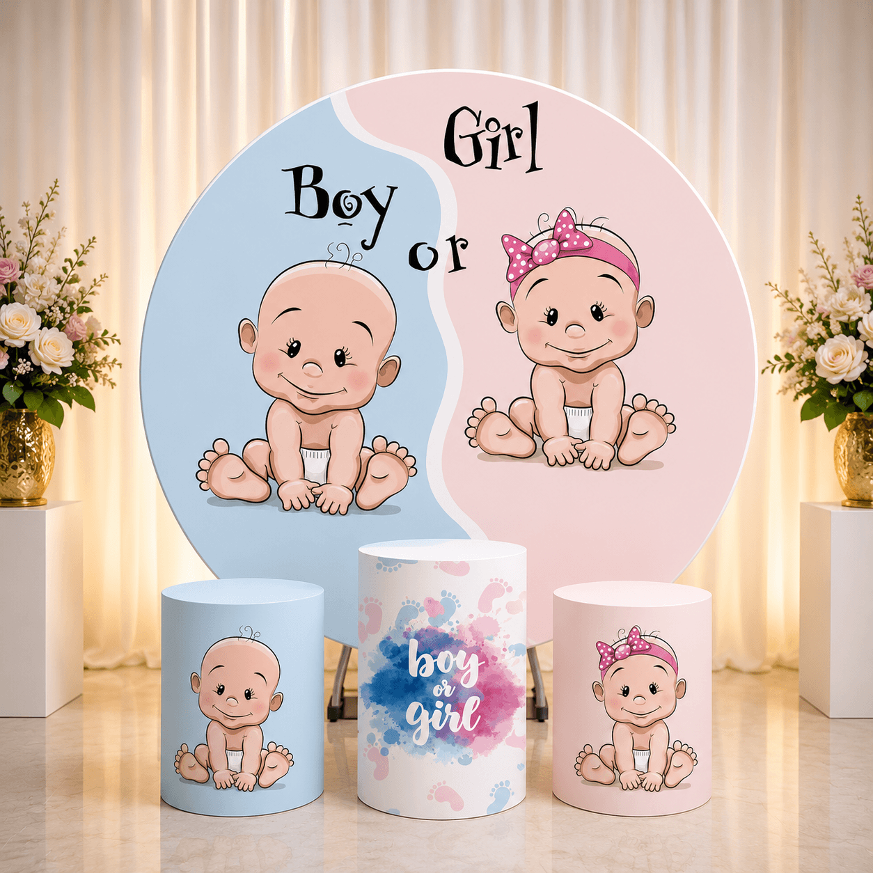 BOY & GIRL BACKDROP - BACKDROPS Hire Brisbane