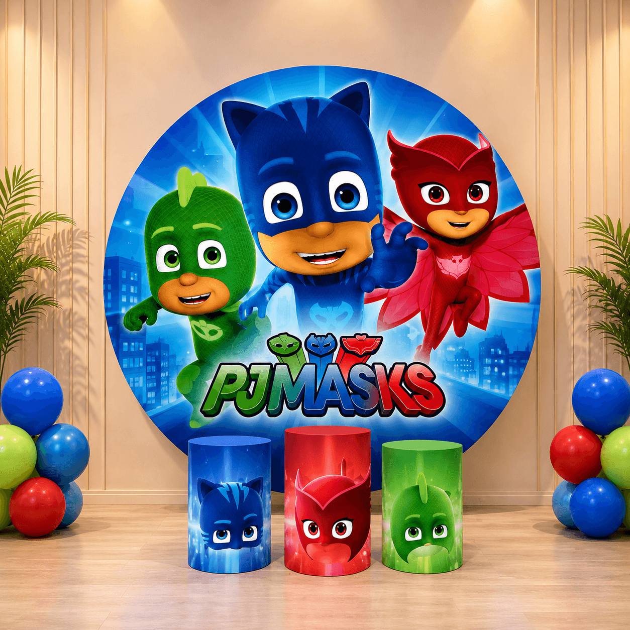 PJ MASKS BACKDROPS - THEMED BACKDROPS Hire Brisbane
