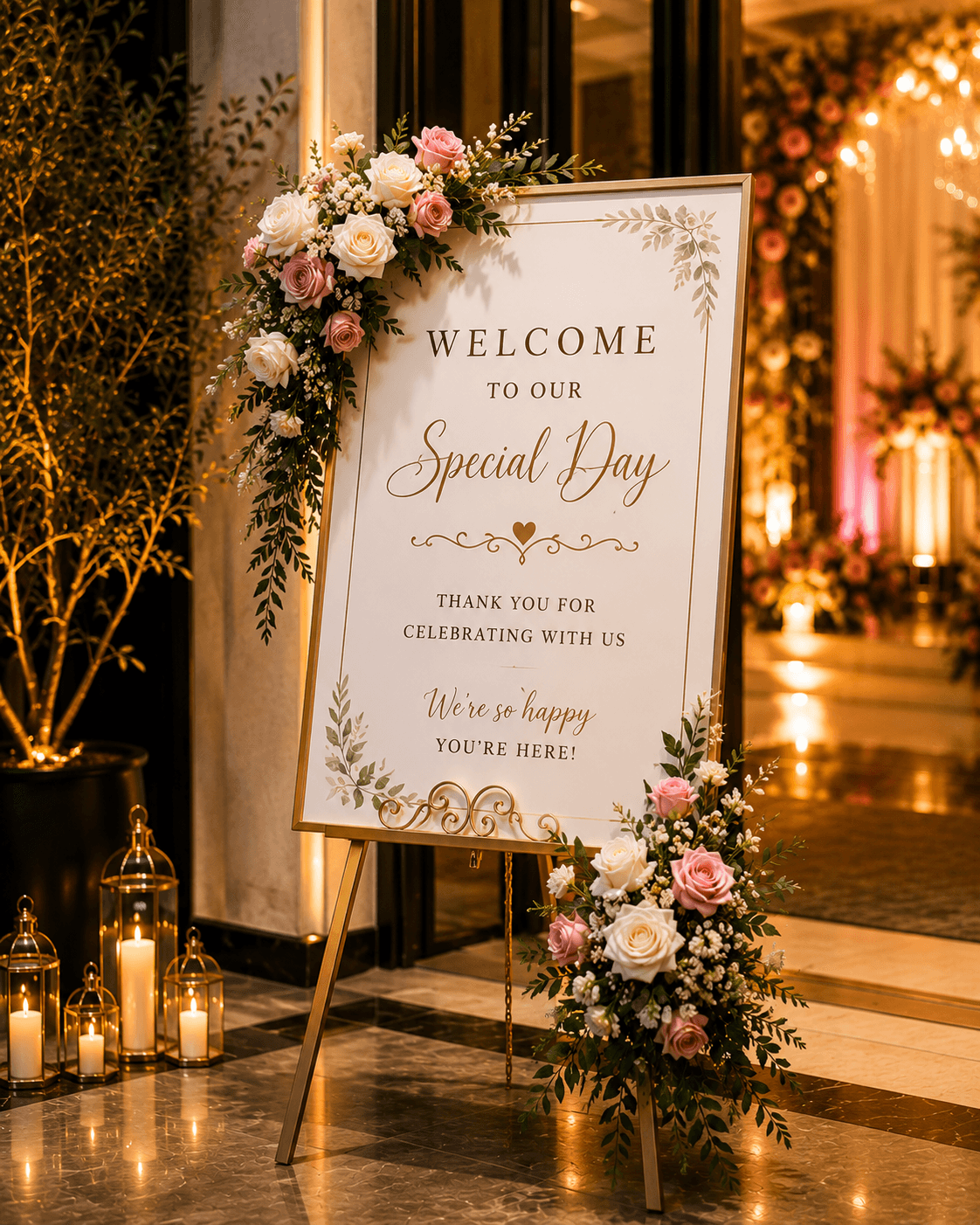 Wedding Welcome Sign - WELCOME SIGNS Hire Brisbane